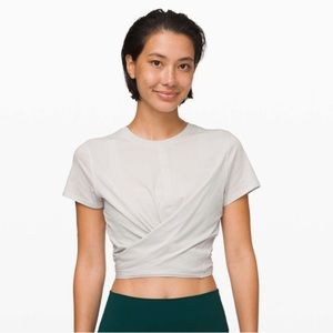 Lululemon Time To Restore Short Sleeve in Vapour